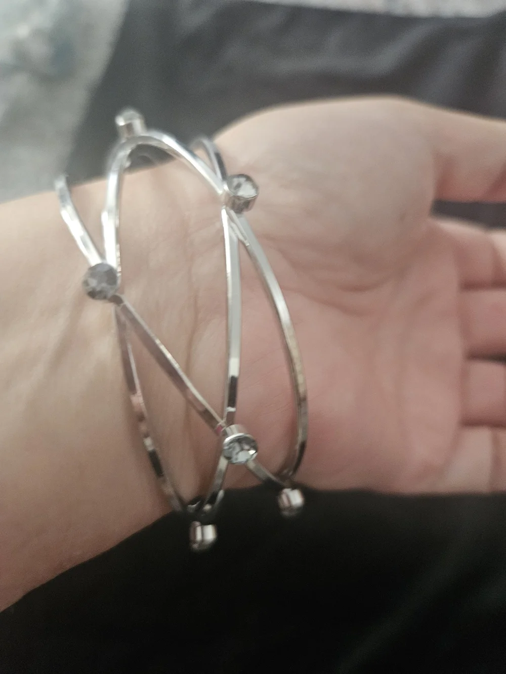 Paparazzi Silver Stacked Bangle Bracelet Set - Silver